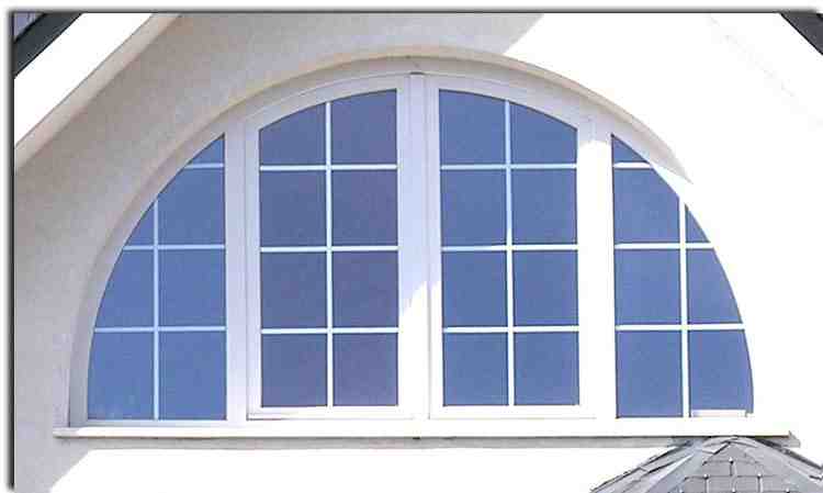 Ventana de aluminio oval